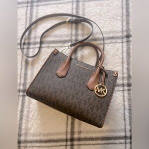 Michael Kors like new purse. Brown with short strap and longer shoulder strap.